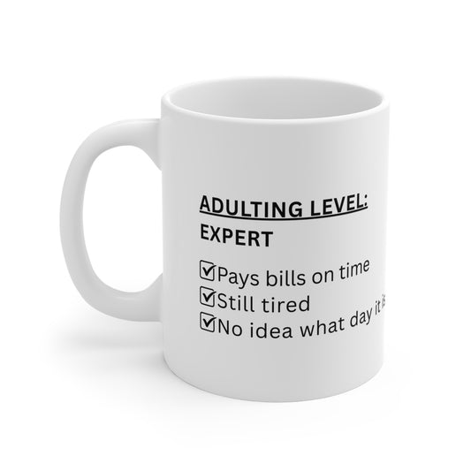Adulting Level: Expert Mug | Funny Coffee Cup Gift